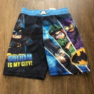Boys Batman LEGO swim trunks
